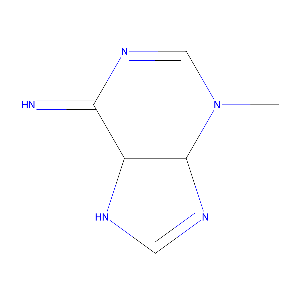 3-Methyladenine molecular structure, CAS 5142-23-4
