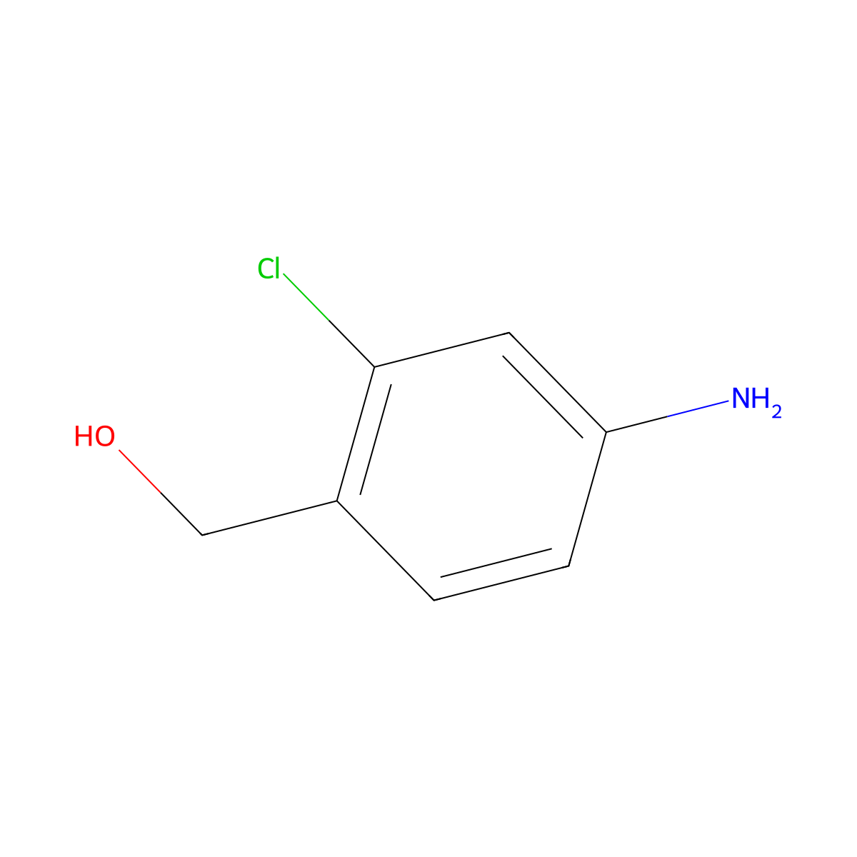 (4-Amino-2-chlorophenyl)methanol molecular structure, CAS 51420-25-8