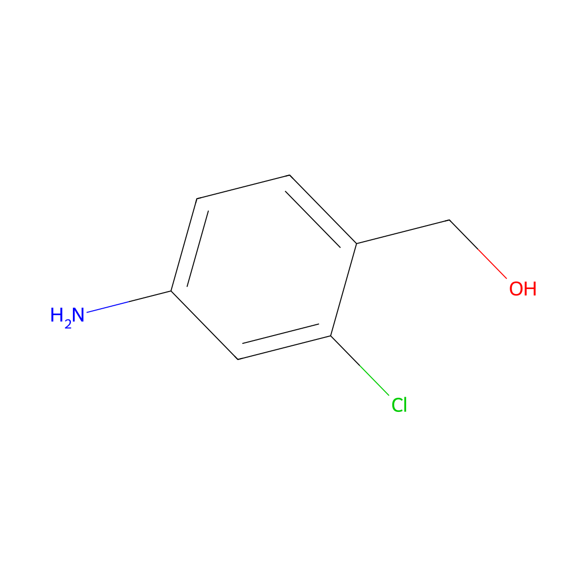 (4-Amino-2-chlorophenyl)methanol molecular structure, CAS 51420-25-8