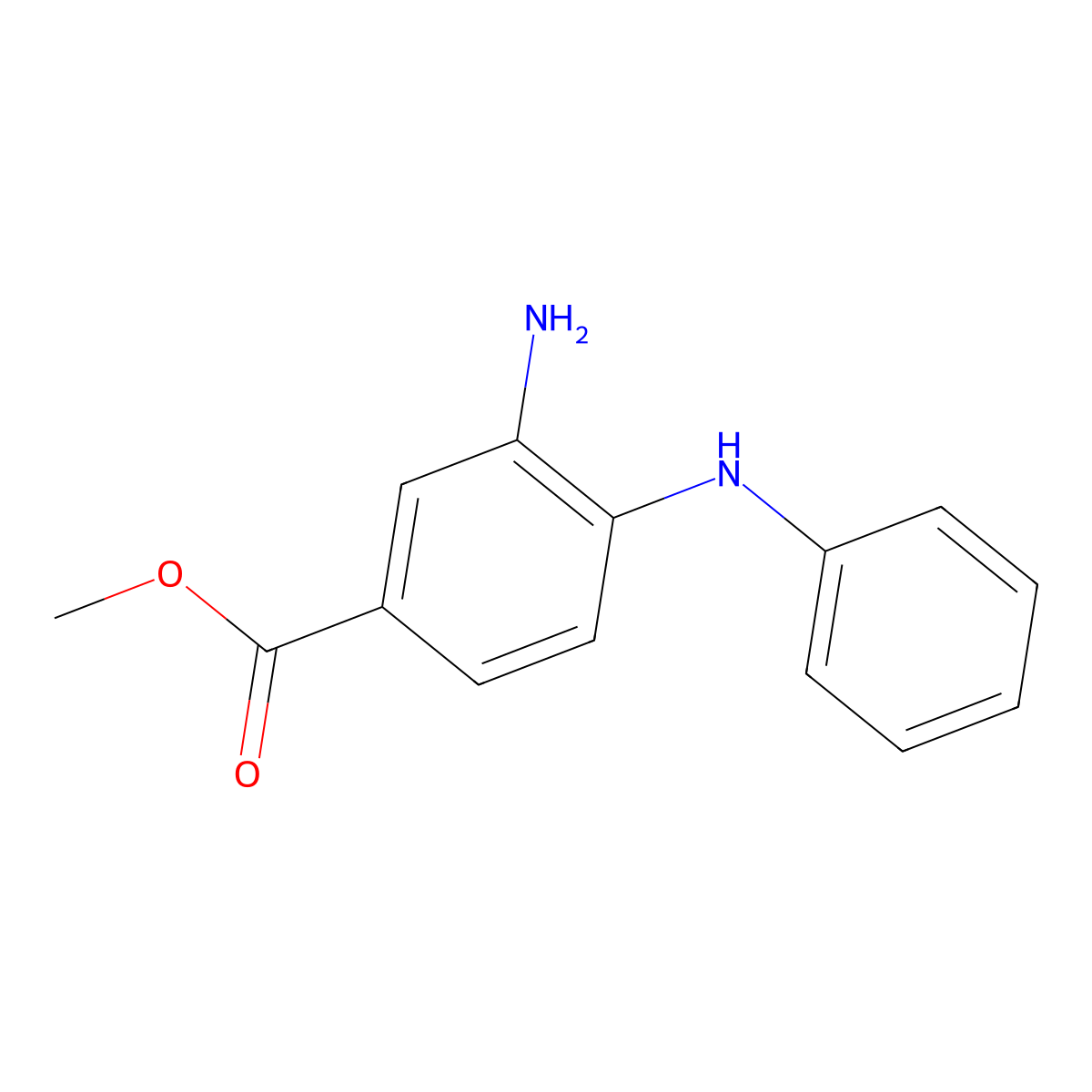 Methyl 3-amino-4-(phenylamino)benzoate molecular structure, CAS 514206-06-5