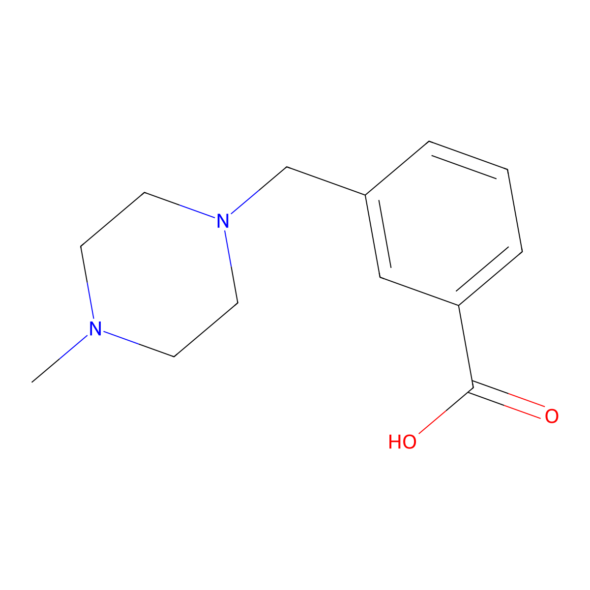 3-(4-Methylpiperazin-1-Ylmethyl)Benzoic Acid molecular structure, CAS 514209-42-8
