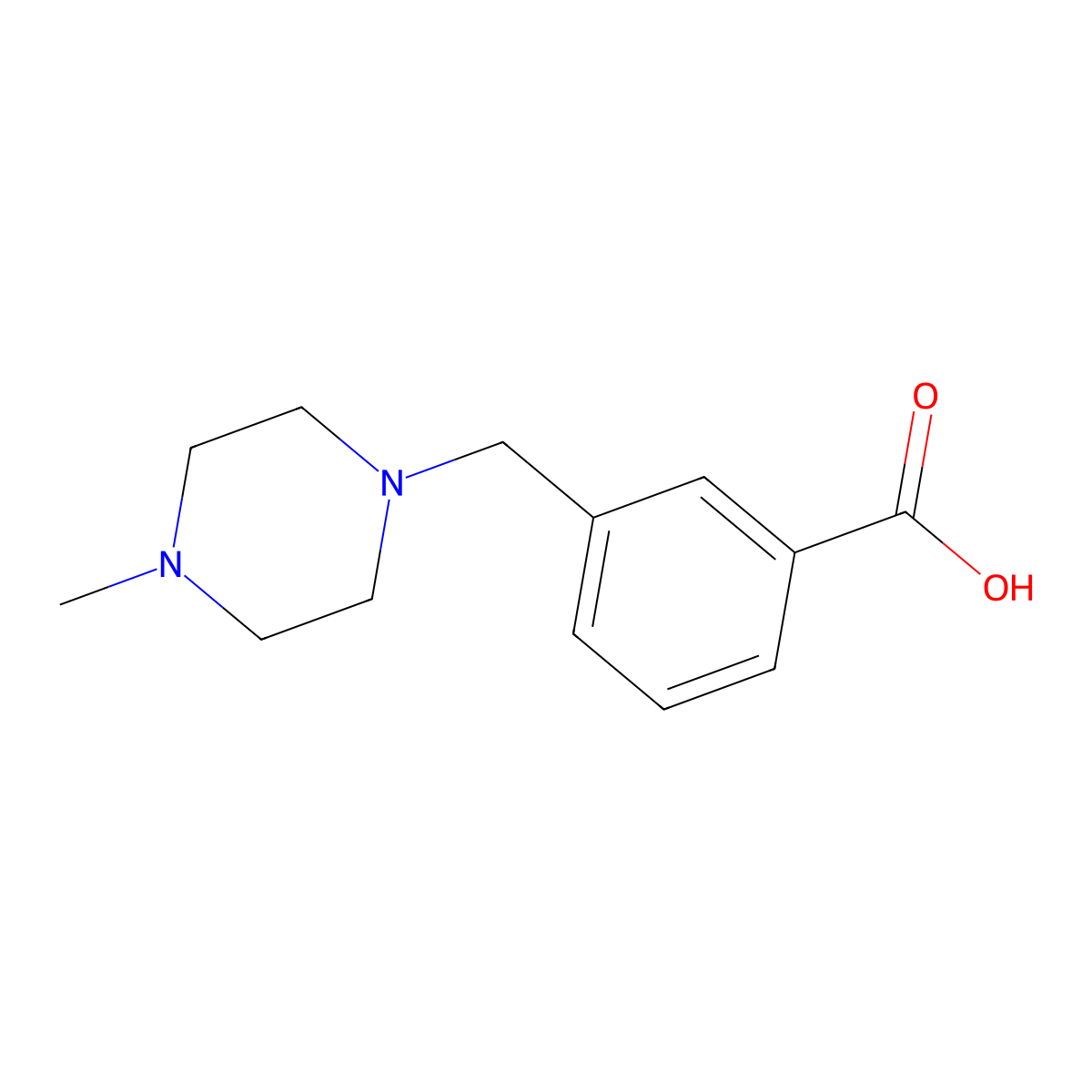 3-(4-Methylpiperazin-1-Ylmethyl)Benzoic Acid molecular structure, CAS 514209-42-8