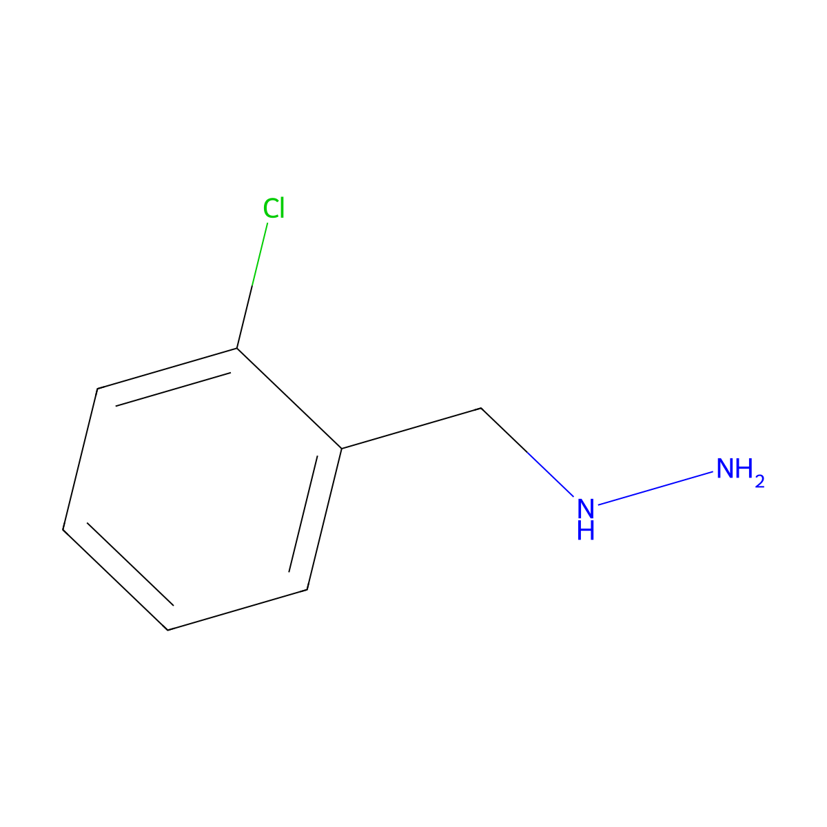 2-Chlorobenzylhydrazine molecular structure, CAS 51421-13-7