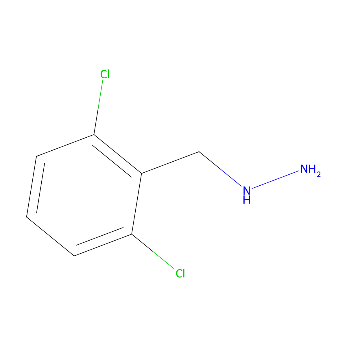 1-(2,6-Dichlorobenzyl)hydrazine molecular structure, CAS 51421-14-8