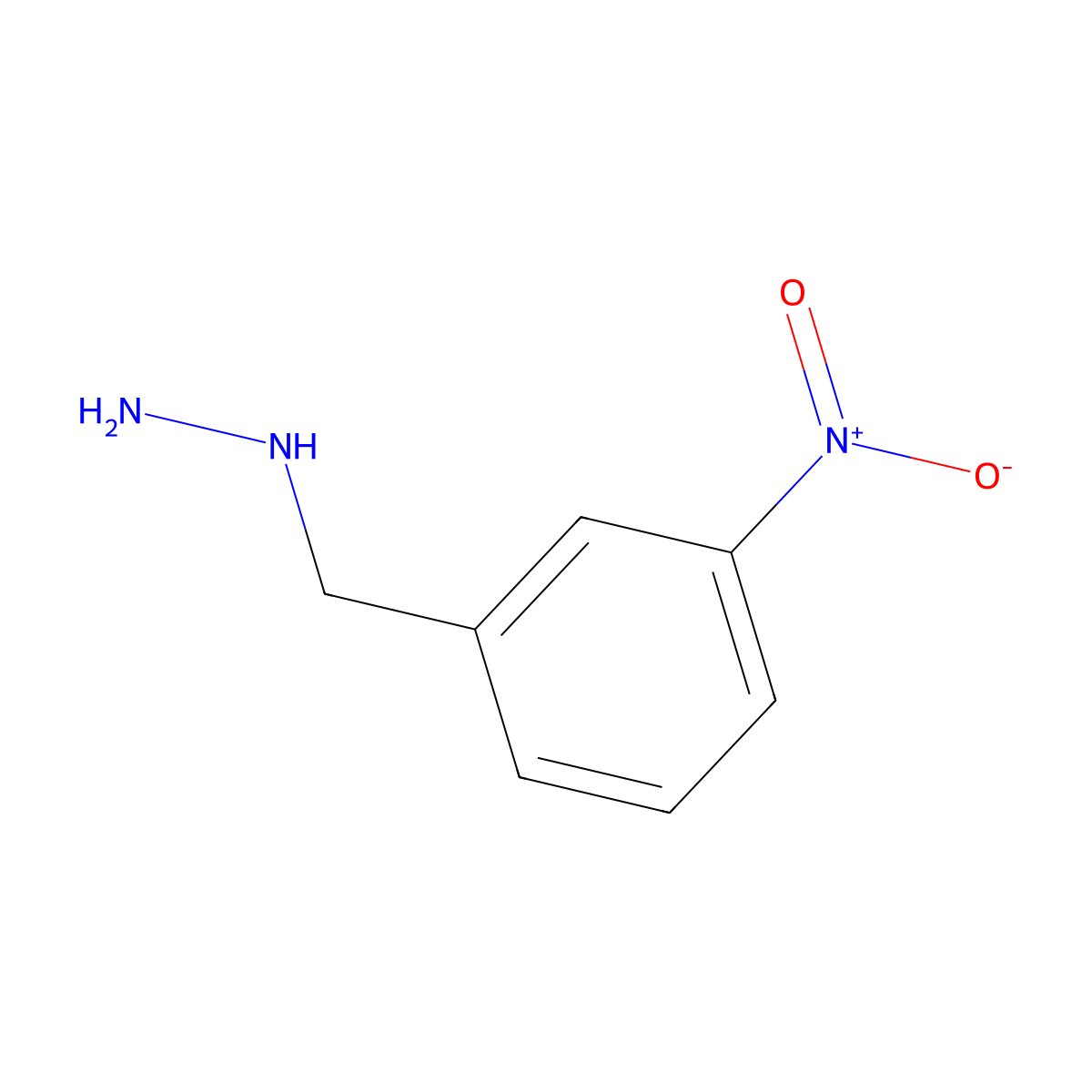 (3-Nitrobenzyl)hydrazine molecular structure, CAS 51421-22-8