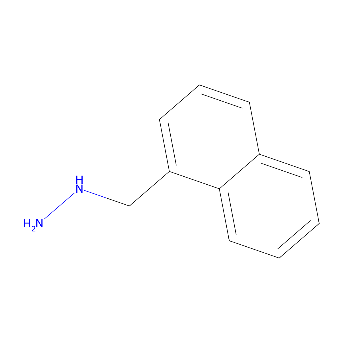(1-Naphthalenylmethyl)hydrazine molecular structure, CAS 51421-38-6