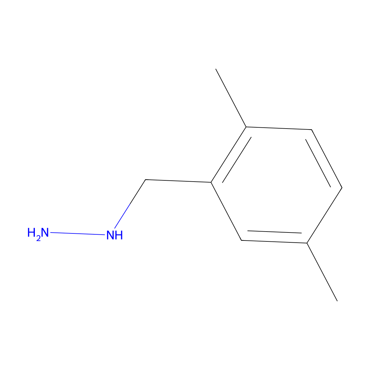 [(2,5-Dimethylphenyl)methyl]hydrazine molecular structure, CAS 51421-39-7