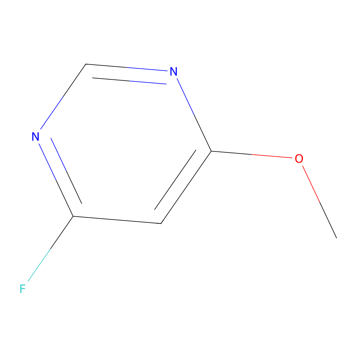 4-Fluoro-6-methoxypyrimidine molecular structure, CAS 51421-95-5