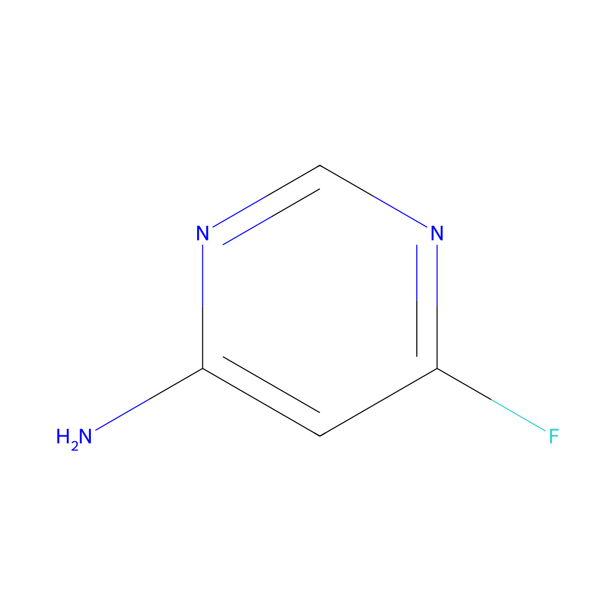 6-Fluoro-4-pyrimidinamine molecular structure, CAS 51421-96-6