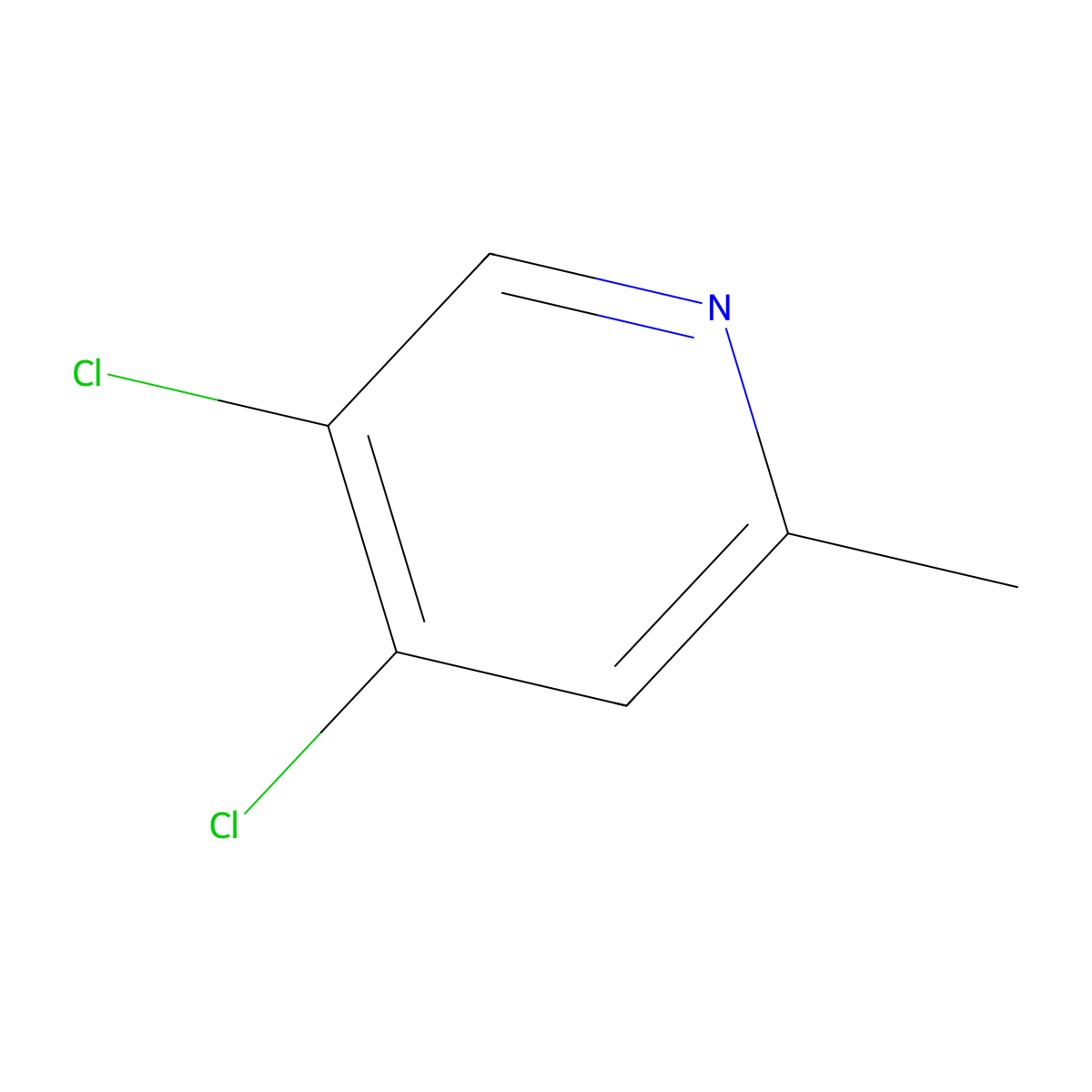 4,5-Dichloro-2-methylpyridine molecular structure, CAS 514216-44-5