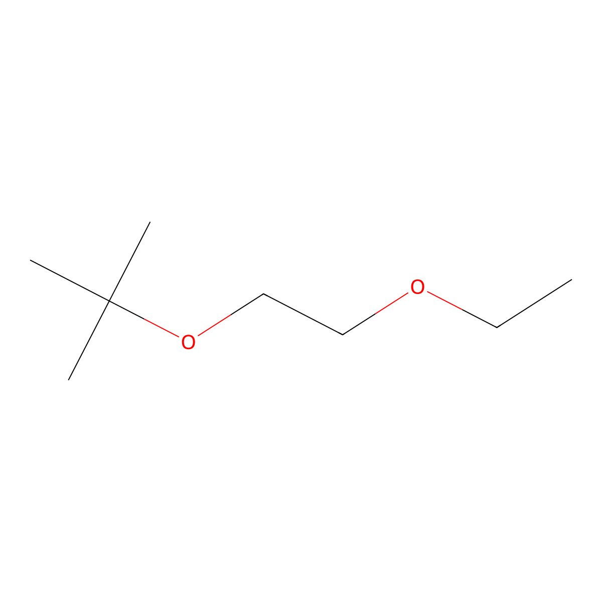 Propane, 2-(2-ethoxyethoxy)-2-methyl- molecular structure, CAS 51422-54-9