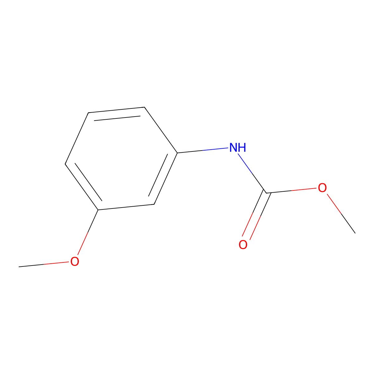 Methyl N-(3-methoxyphenyl)carbamate molecular structure, CAS 51422-77-6