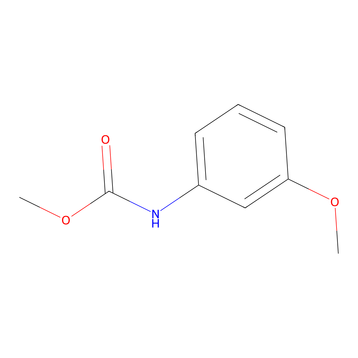 Methyl N-(3-methoxyphenyl)carbamate molecular structure, CAS 51422-77-6