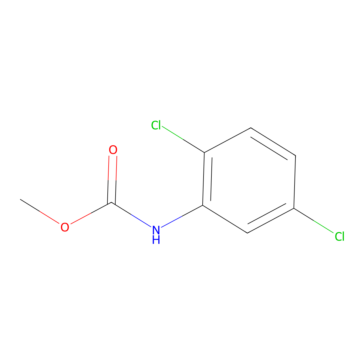 Methyl N-(2,5-dichlorophenyl)carbamate molecular structure, CAS 51422-78-7