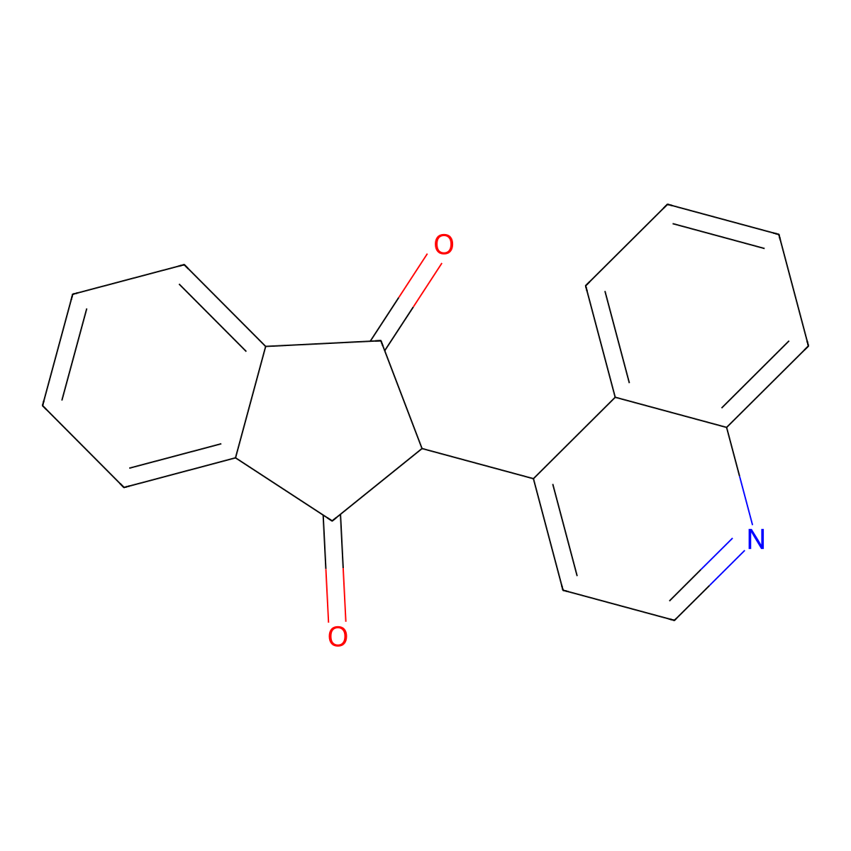 2-(4-quinolinyl)-1H-indene-1,3(2H)-dione molecular structure, CAS 51425-18-4