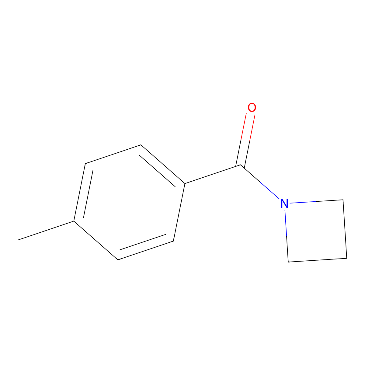 1-Azetidinyl(4-methylphenyl)methanone molecular structure, CAS 51425-91-3