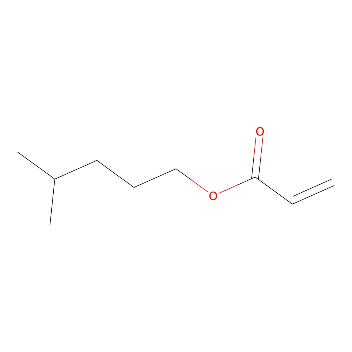 4-Methylpentyl acrylate molecular structure, CAS 5143-30-6