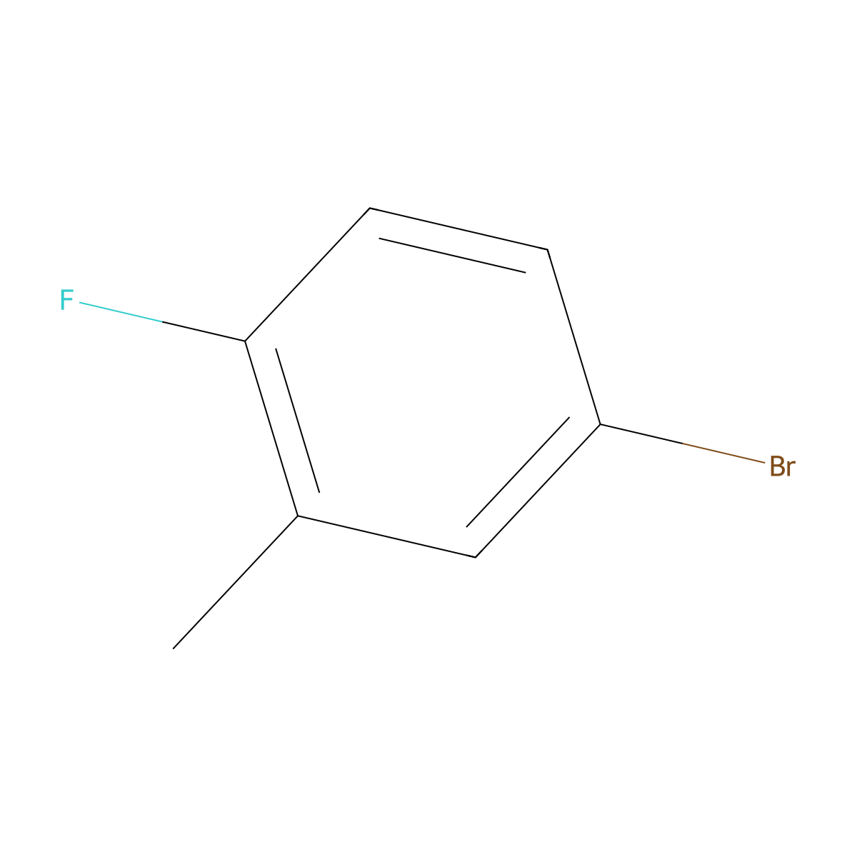 5-Bromo-2-fluorotoluene molecular structure, CAS 51437-00-4