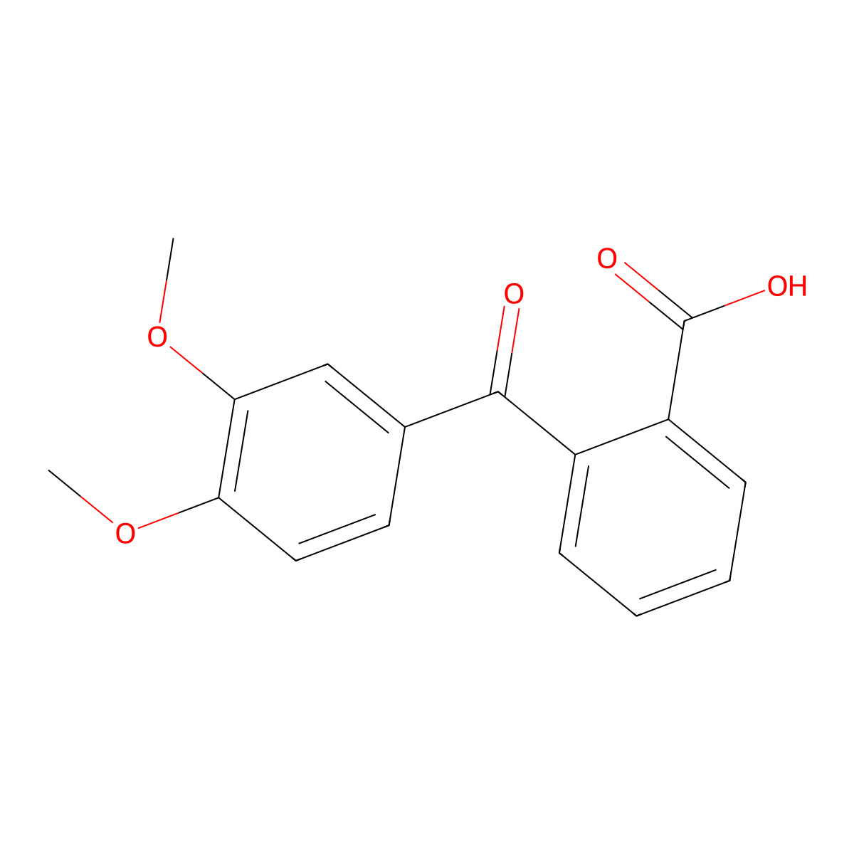 2-(3,4-dimethoxybenzoyl)benzoic Acid molecular structure, CAS 51439-85-1