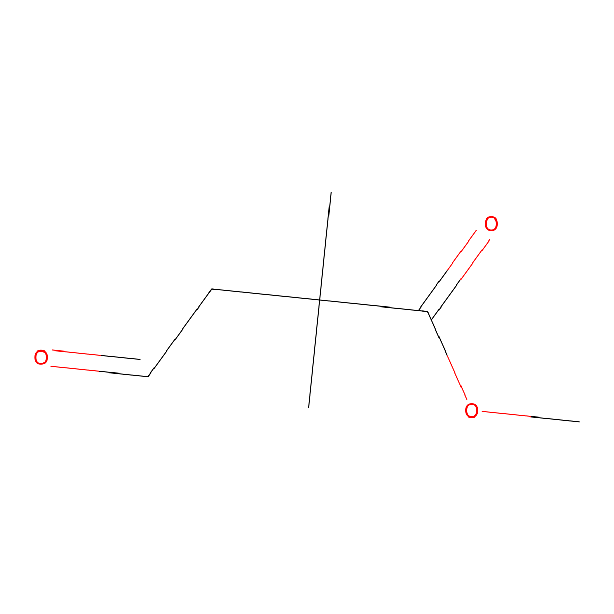 Methyl 2,2-dimethyl-4-oxobutanoate molecular structure, CAS 51445-11-5