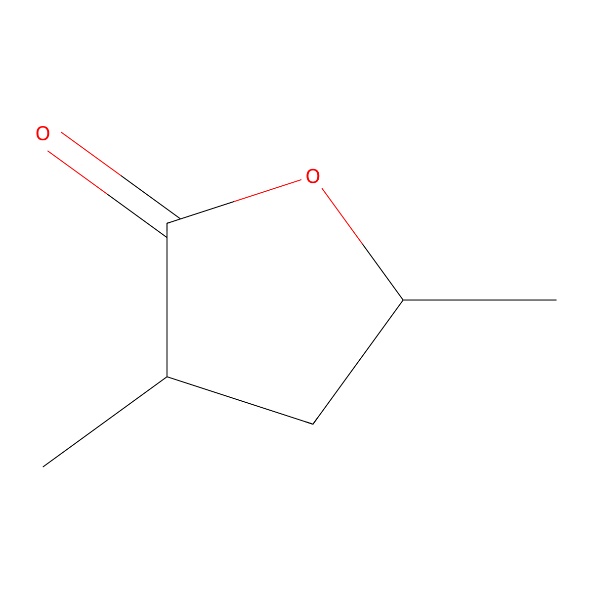 Dihydro-3,5-dimethyl-2(3H)-furanone molecular structure, CAS 5145-01-7