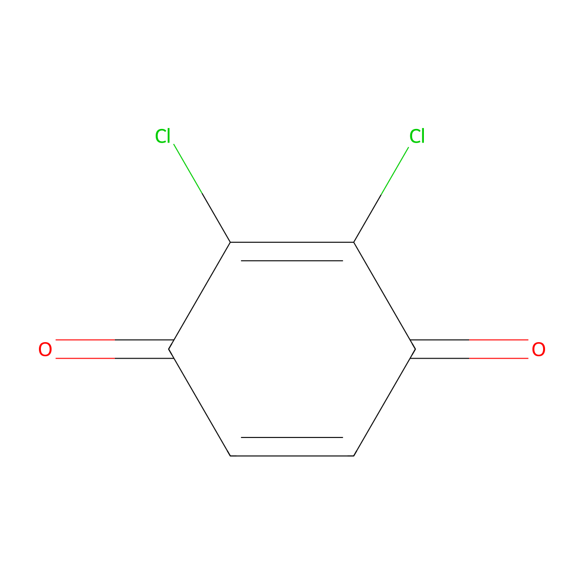 2,3-Dichloro-1,4-benzoquinone molecular structure, CAS 5145-42-6