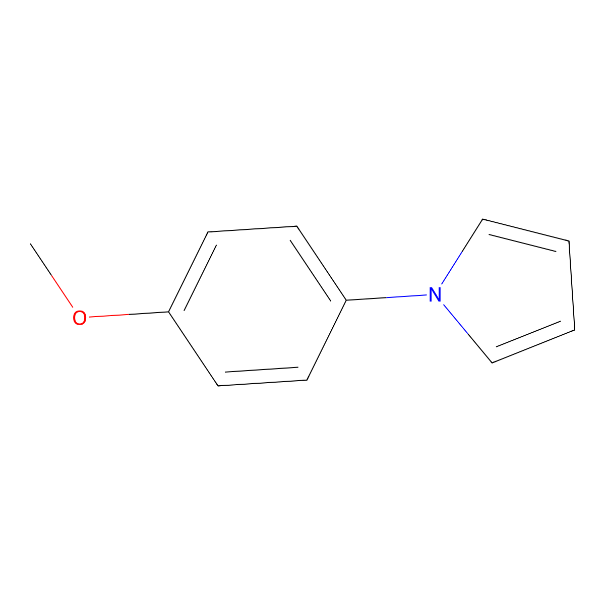 1-(4-Methoxyphenyl)-1H-pyrrole molecular structure, CAS 5145-71-1