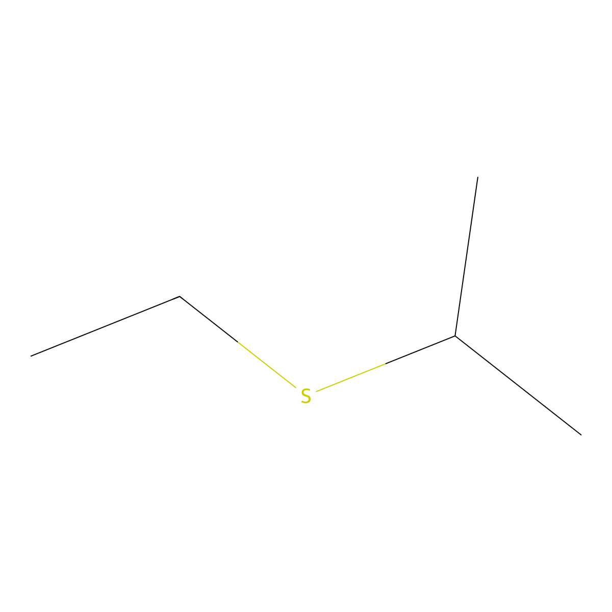 Ethyl isopropyl sulphide molecular structure, CAS 5145-99-3