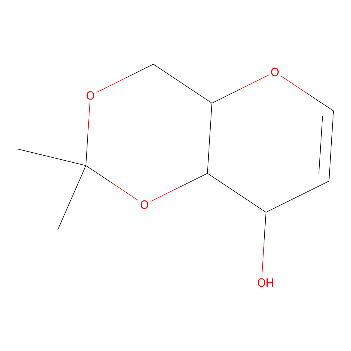 4,6-O-Isopropylidene-D-glucal molecular structure, CAS 51450-36-3