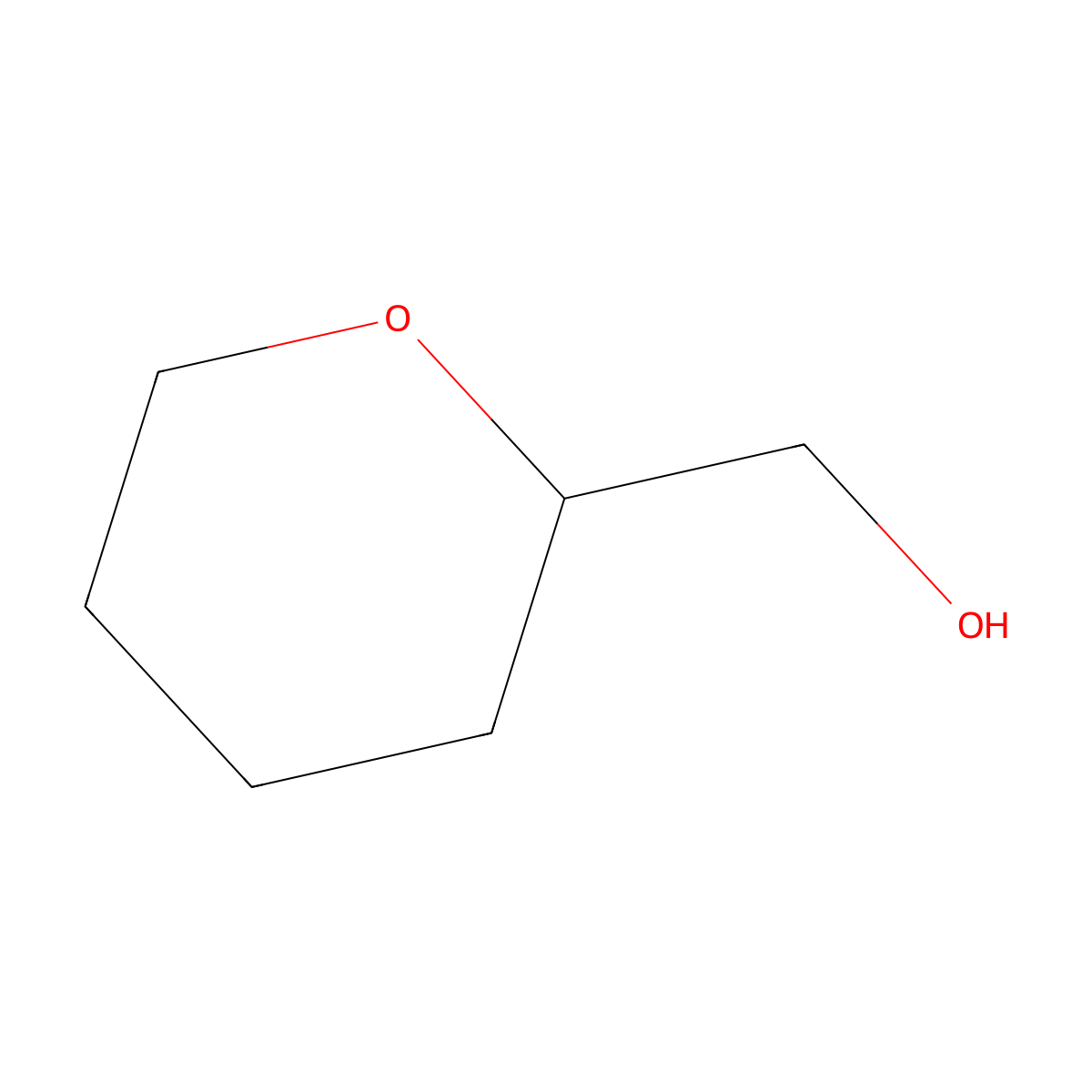 (2S)-oxan-2-ylmethanol molecular structure, CAS 51450-44-3