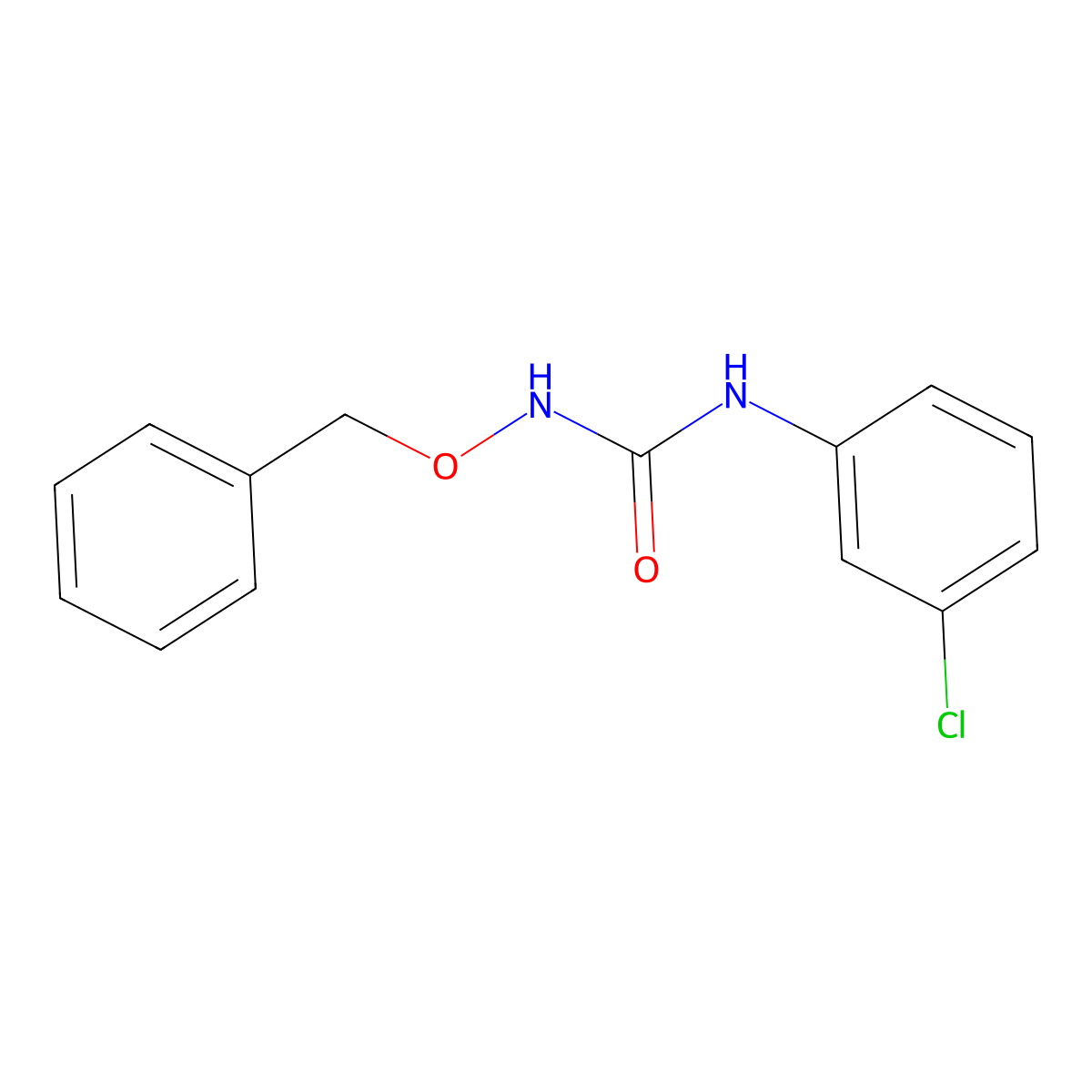 N-(Benzyloxy)-N'-(3-chlorophenyl)urea molecular structure, CAS 51457-94-4