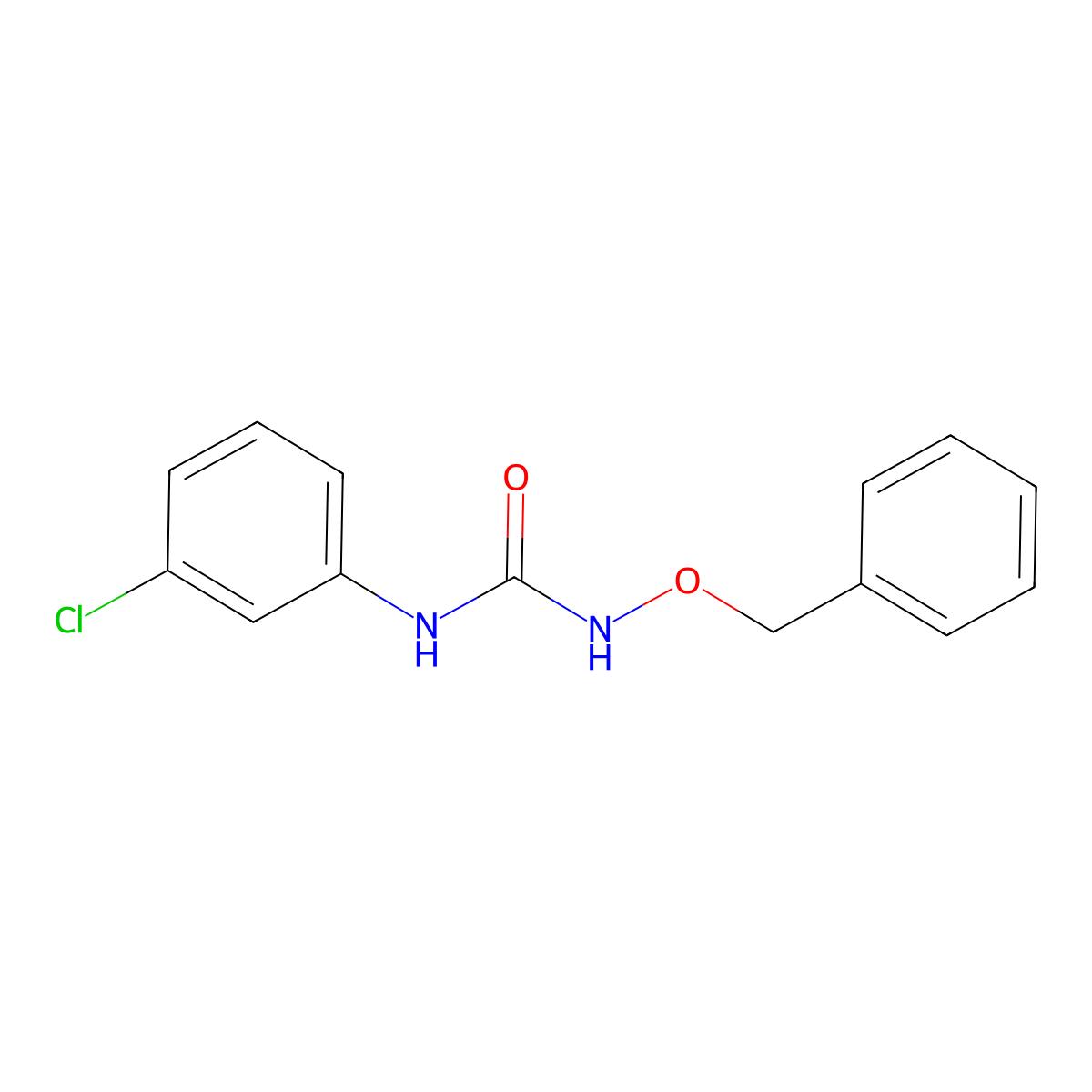 N-(Benzyloxy)-N'-(3-chlorophenyl)urea molecular structure, CAS 51457-94-4