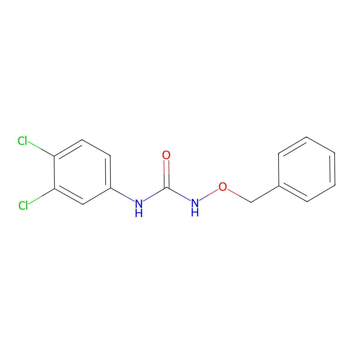 N-(Benzyloxy)-N'-(3,4-dichlorophenyl)urea molecular structure, CAS 51458-03-8