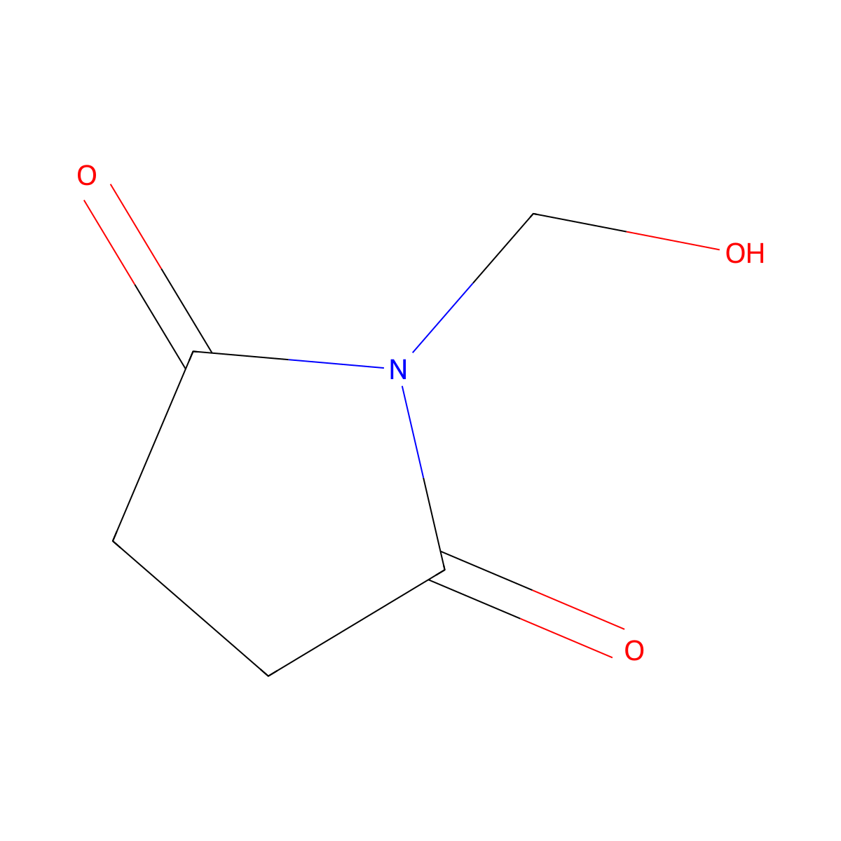 N-(Hydroxymethyl)succinimide molecular structure, CAS 5146-68-9