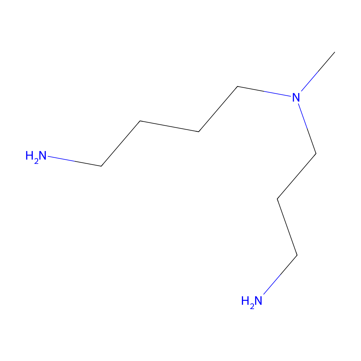 N~1~-(3-Aminopropyl)-N~1~-methylbutane-1,4-diamine molecular structure, CAS 51460-23-2