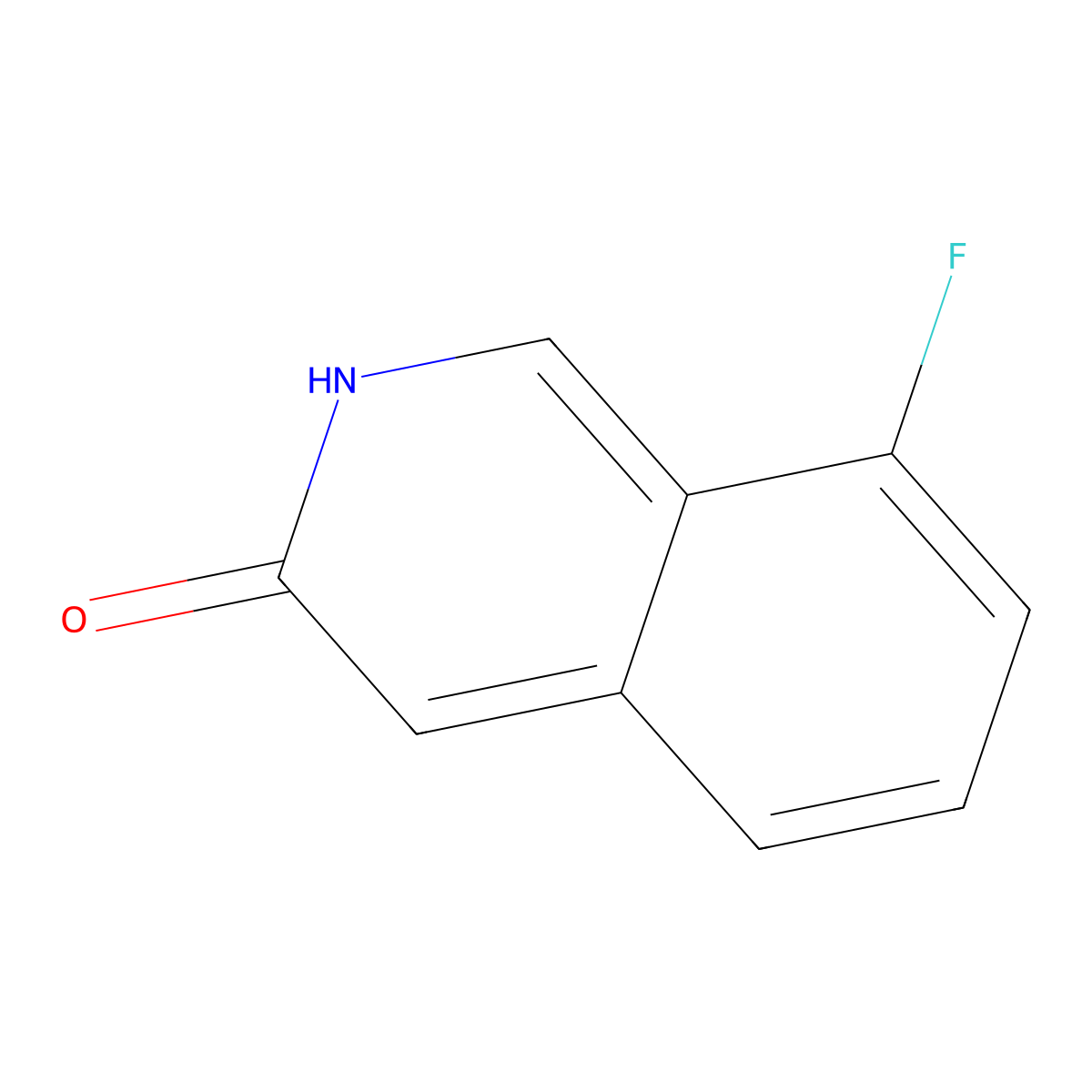 8-Fluoroisoquinolin-3-ol molecular structure, CAS 51463-16-2