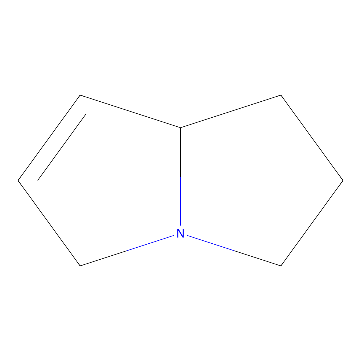 2,3,5,7A-Tetrahydro-1H-pyrrolizine molecular structure, CAS 51463-41-3