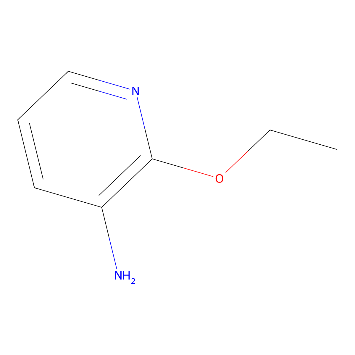 2-Ethoxypyridin-3-amine molecular structure, CAS 51468-01-0