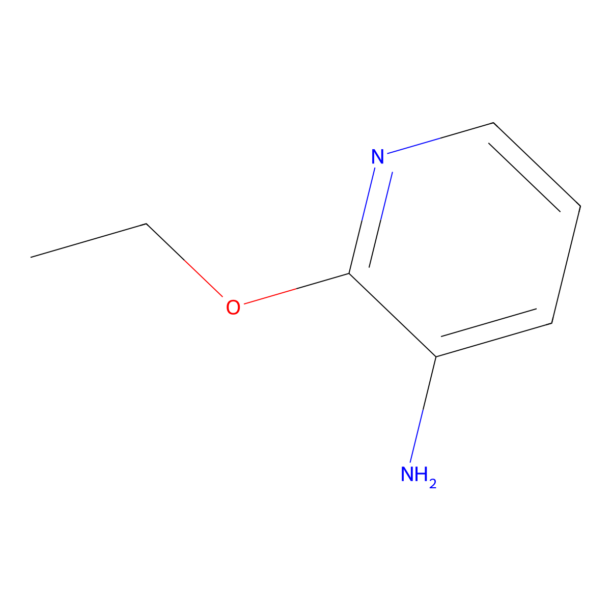 2-Ethoxypyridin-3-amine molecular structure, CAS 51468-01-0