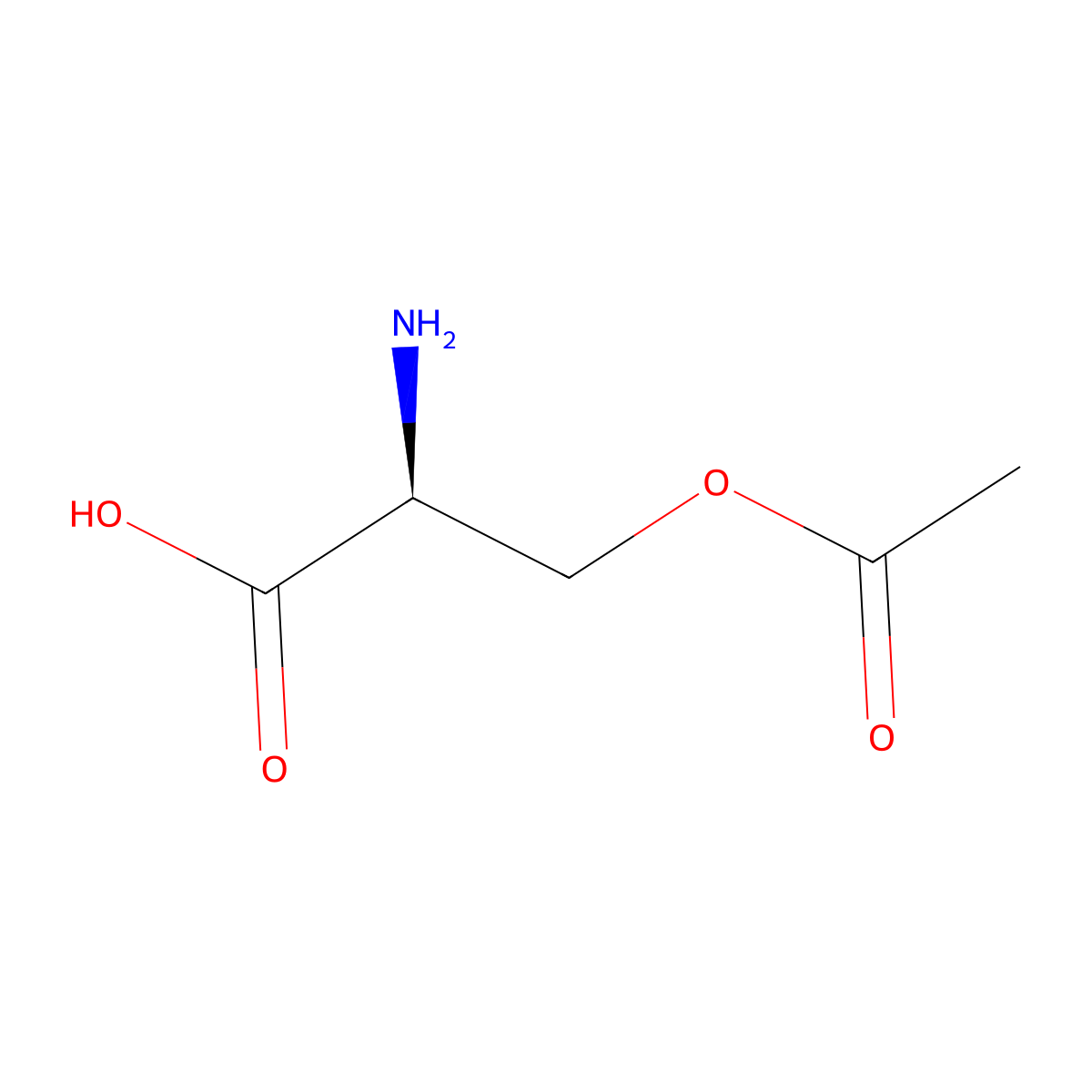 O-Acetyl-L-serine molecular structure, CAS 5147-00-2