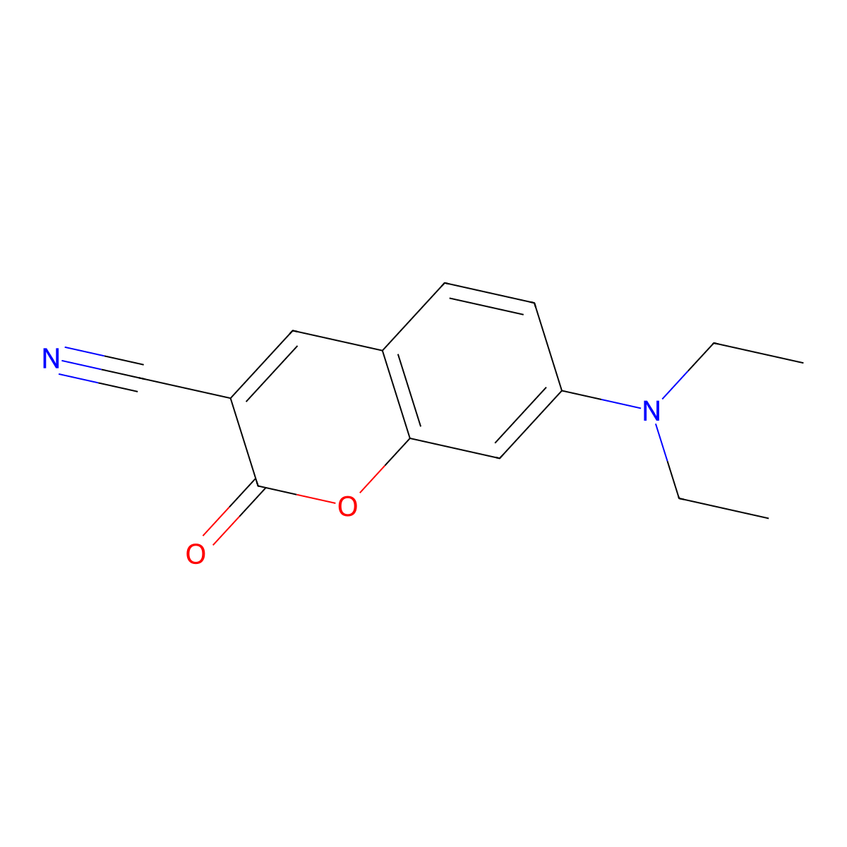 7-(Diethylamino)coumarin-3-carbonitrile molecular structure, CAS 51473-74-6