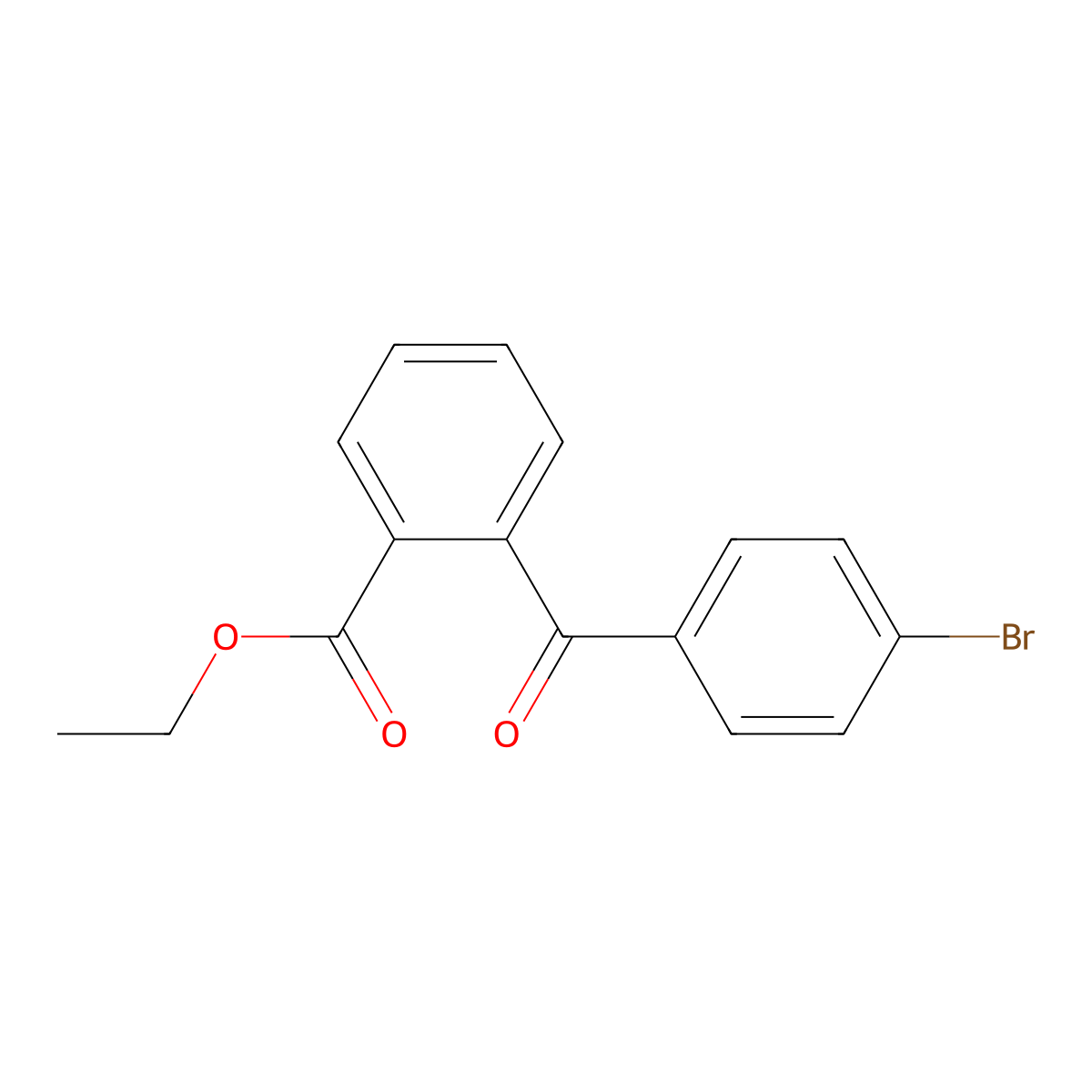Ethyl 2-(4-bromobenzoyl)benzoate molecular structure, CAS 51476-11-0