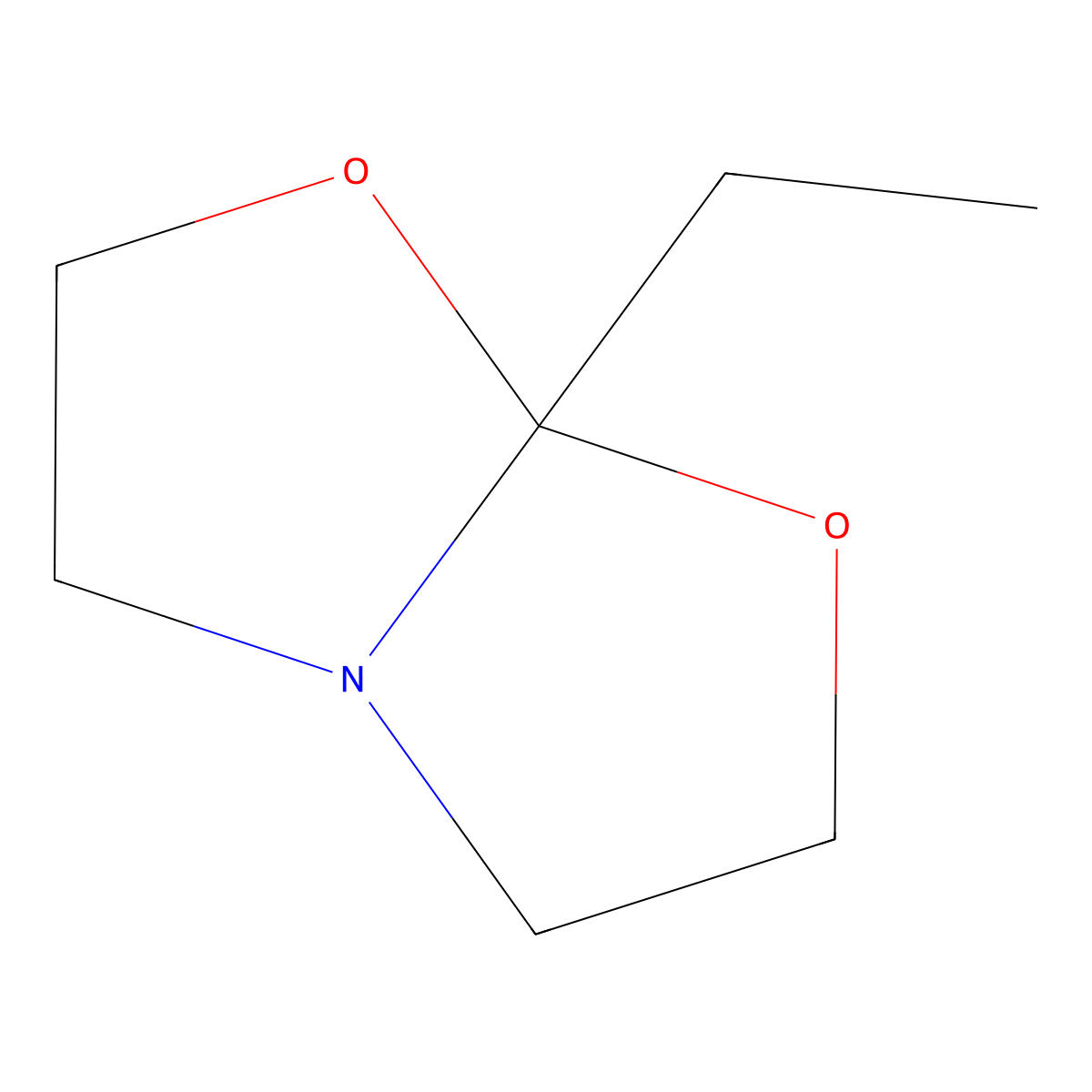7a-Ethyltetrahydro-7aH-[1,3]oxazolo[2,3-b][1,3]oxazole molecular structure, CAS 51476-99-4