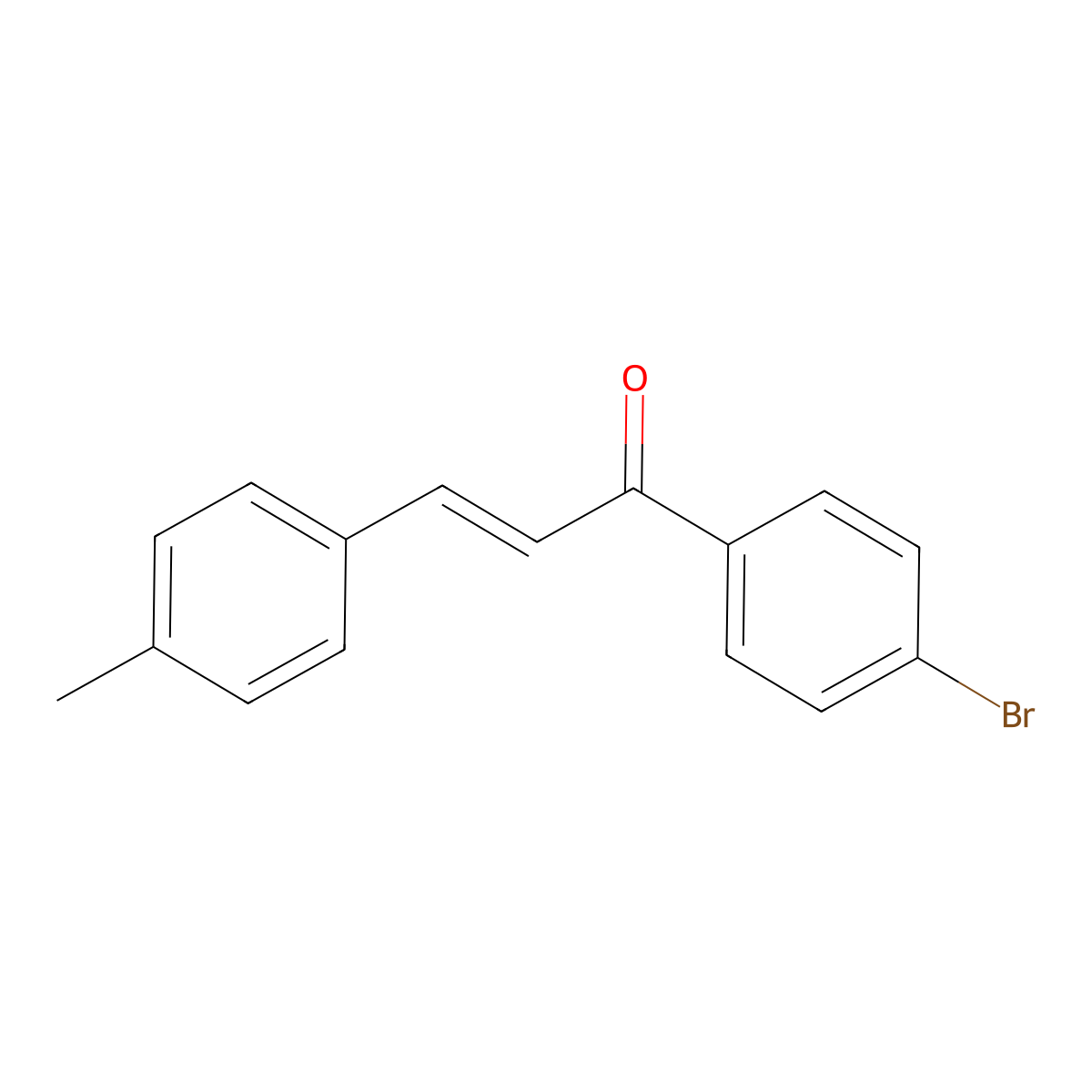 1-(4-Bromophenyl)-3-(4-methylphenyl)prop-2-en-1-one molecular structure, CAS 51477-10-2