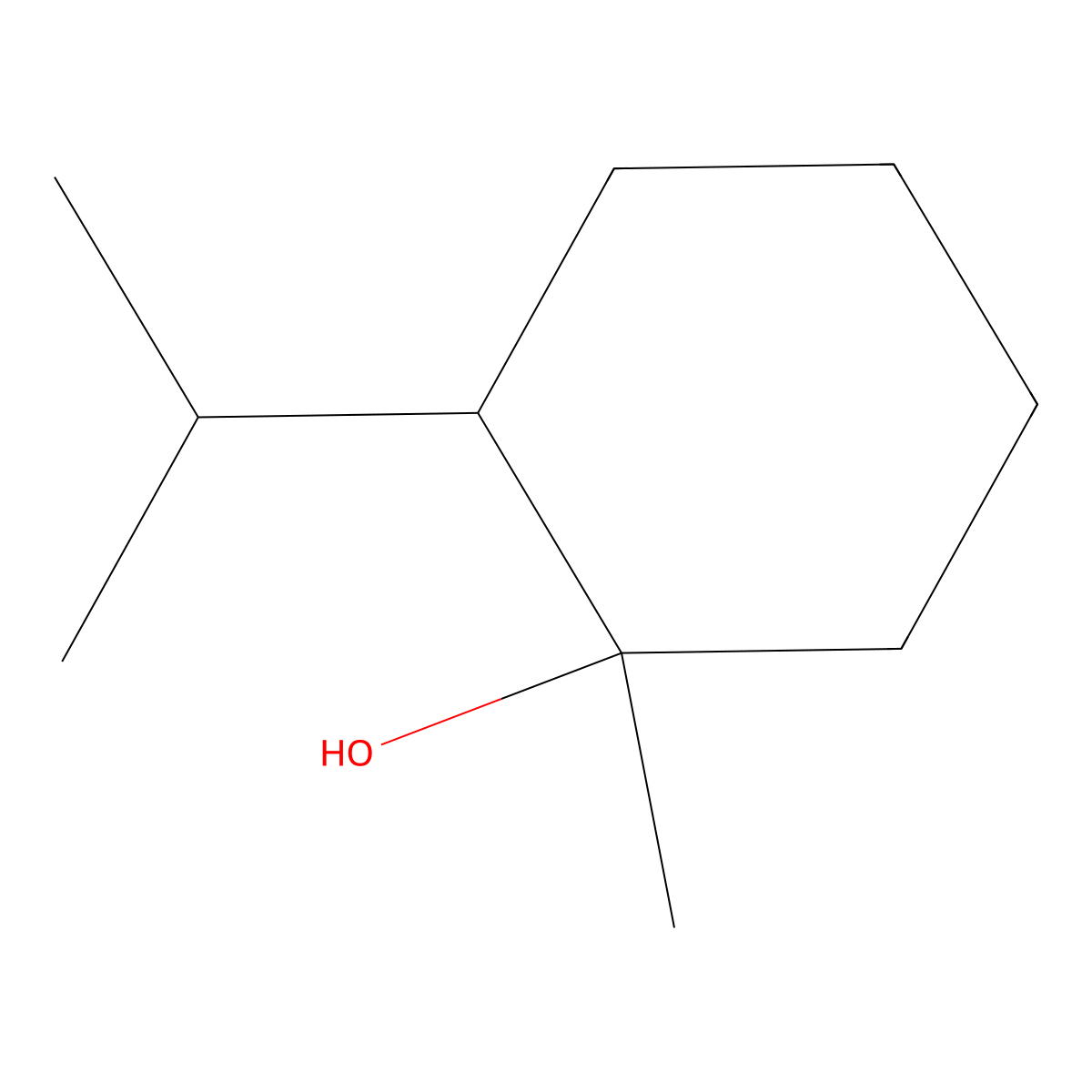 1-Methyl-2-(propan-2-yl)cyclohexan-1-ol molecular structure, CAS 51478-28-5