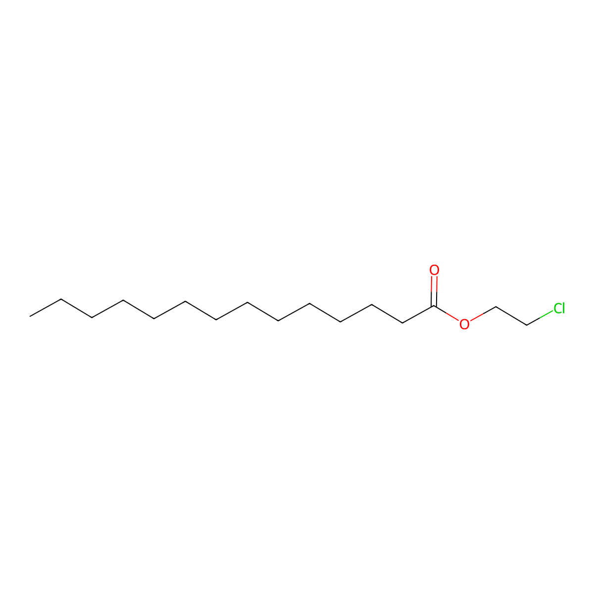 2-Chloroethyl myristate molecular structure, CAS 51479-36-8