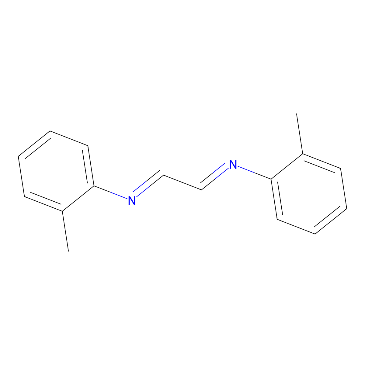 N-(2-methylphenyl)-N-{2-[(2-methylphenyl)imino]ethylidene}amine molecular structure, CAS 51479-97-1