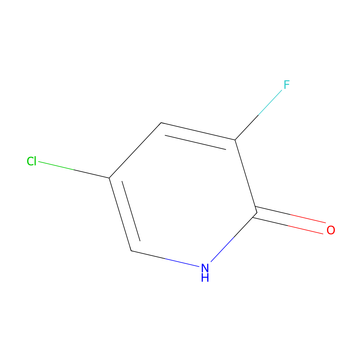 5-Chloro-3-fluoro-2-hydroxypyridine molecular structure, CAS 514797-96-7