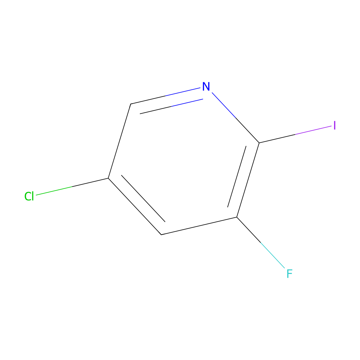 5-Chloro-3-fluoro-2-iodopyridine molecular structure, CAS 514797-98-9