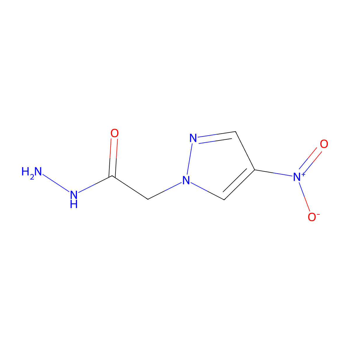 2-(4-nitro-1H-pyrazol-1-yl)acetohydrazide molecular structure, CAS 514800-70-5